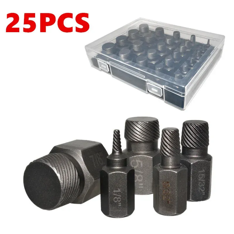 10/25-Piece Hex Shank Screw Remover Set