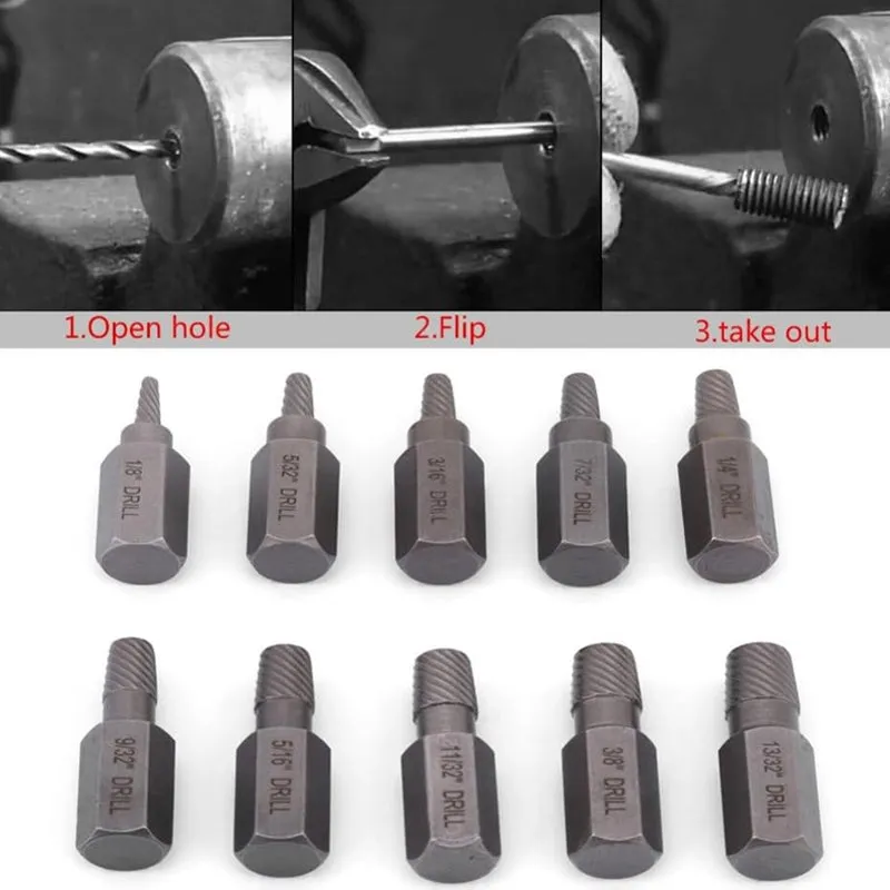 10/25-Piece Hex Shank Screw Remover Set