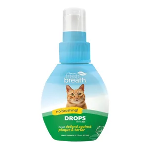 15% OFF (BBD Apr 2025): Tropiclean Fresh Breath Drops For Cats 2.2oz