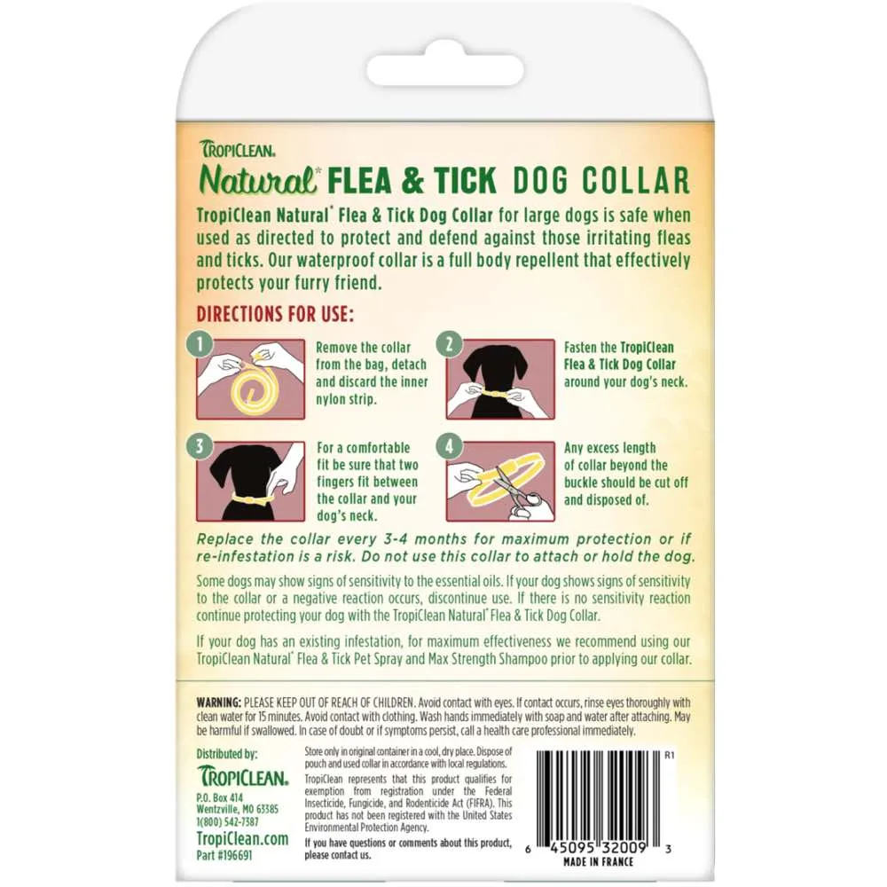 15% OFF: TropiClean Natural Flea & Tick Dog Collar