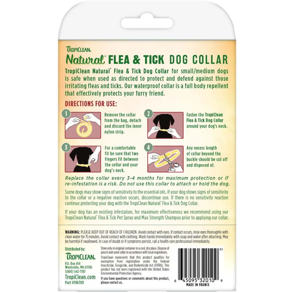 15% OFF: TropiClean Natural Flea & Tick Dog Collar