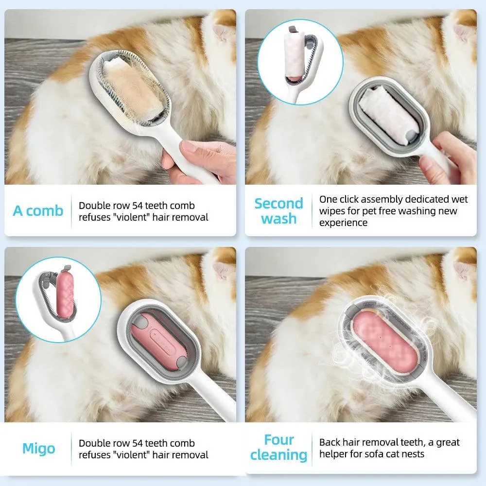 4-in-1 Brush Pet Grooming Magic