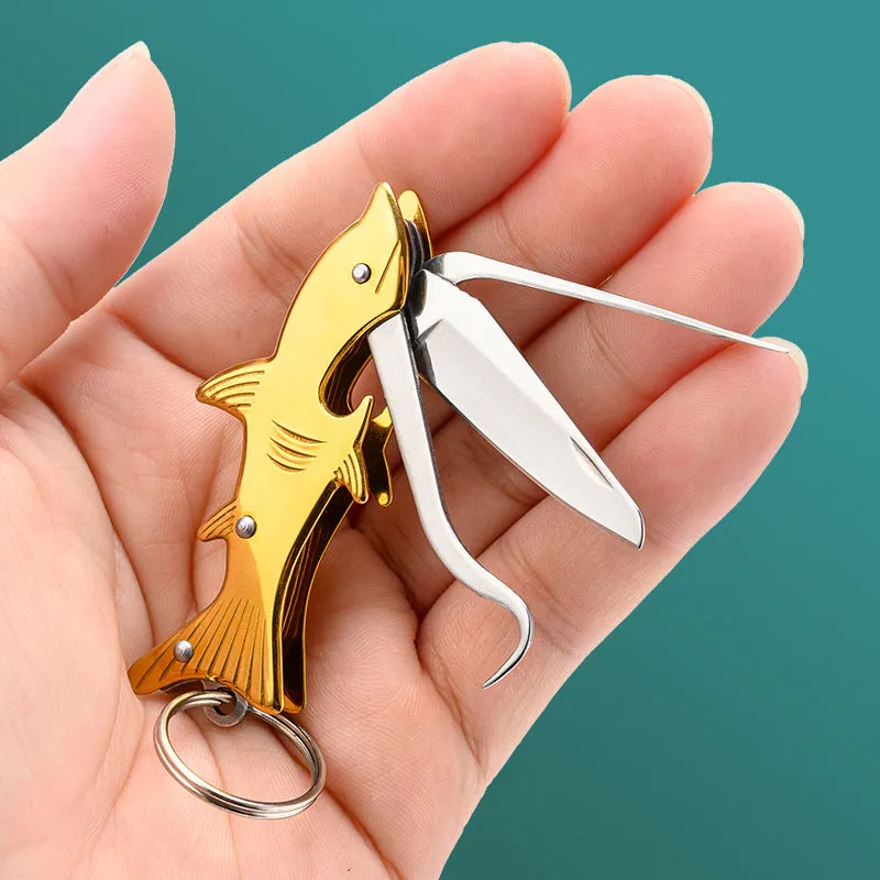 4 in 1 Folding Keychain Knife