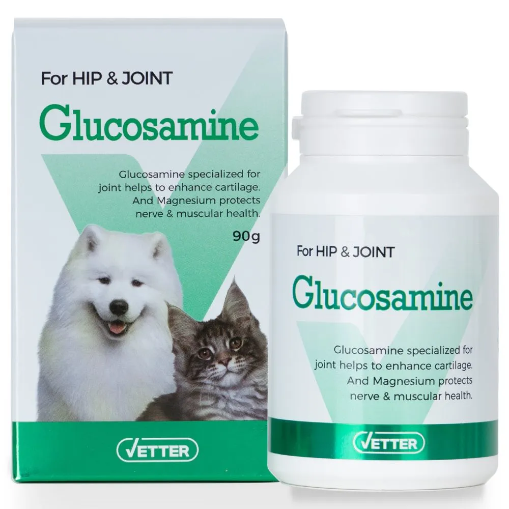 $8 OFF/BUNDLE DEAL: Vetter Glucosamine Hip & Joint Health Supplement for Cats & Dogs 90g