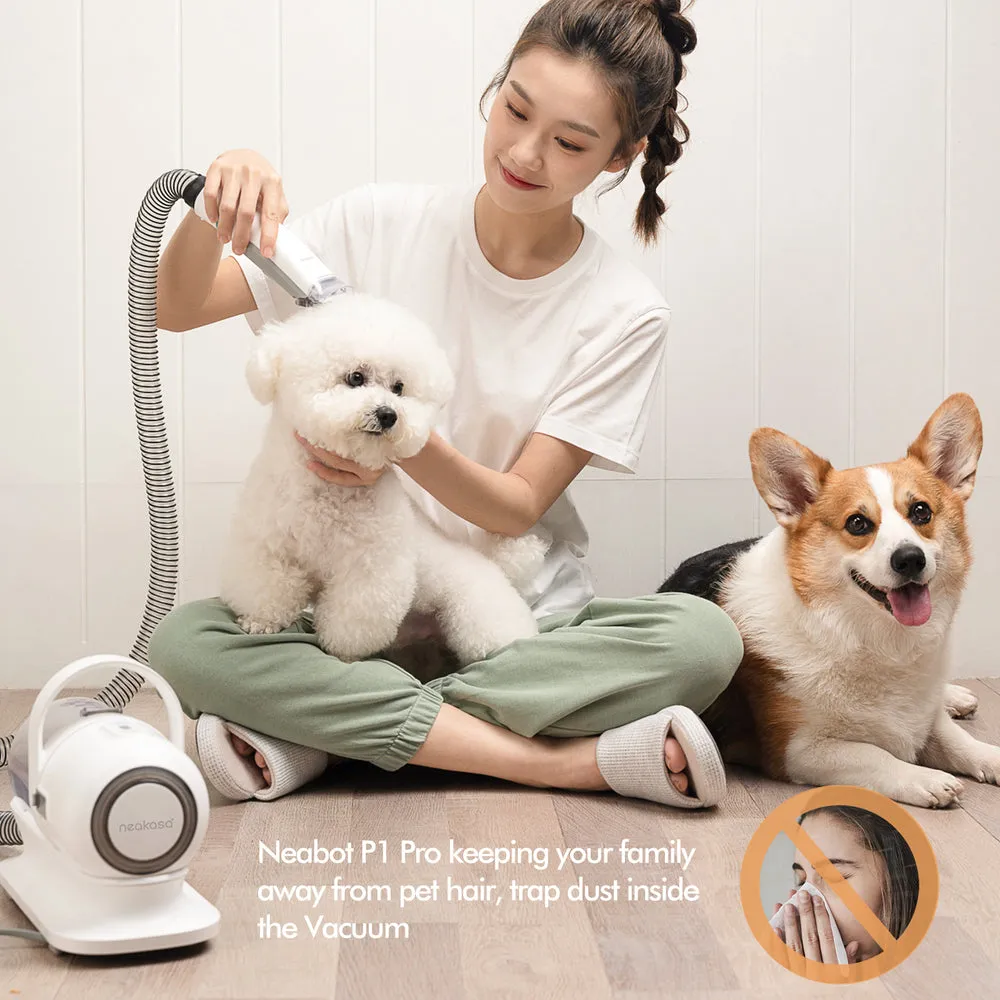 All-in-One Pet Grooming Kit & Vacuum with Low Noise