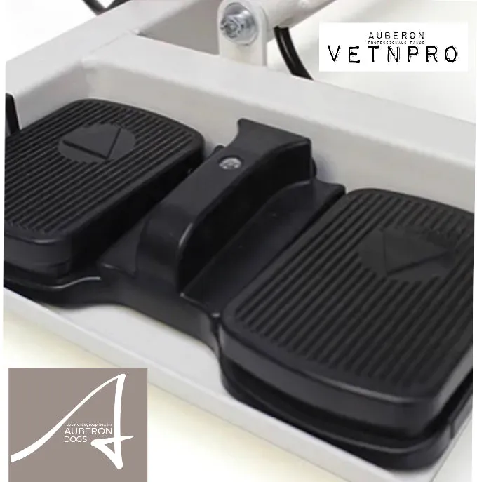 Auberon VetnPro SuperLo Electric Lift Dog grooming table just 30cm at lowest height handsfree smooth foot pedal control