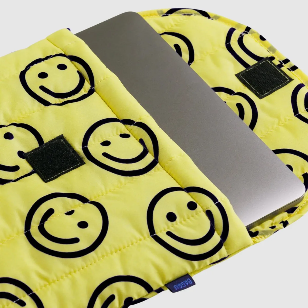 Baggu Puffy Laptop Sleeve 16" in Yellow Happy