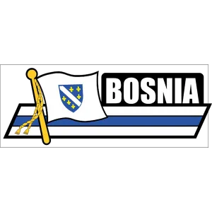 Bosnia Flag Car Sidekick Decal