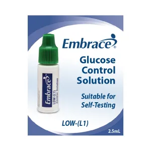 Embrace® Blood Glucose Control Solution, Low