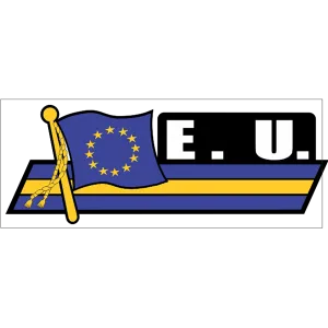 European Union Flag Car Sidekick Decal