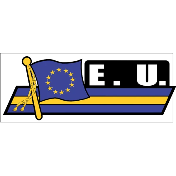 European Union Flag Car Sidekick Decal