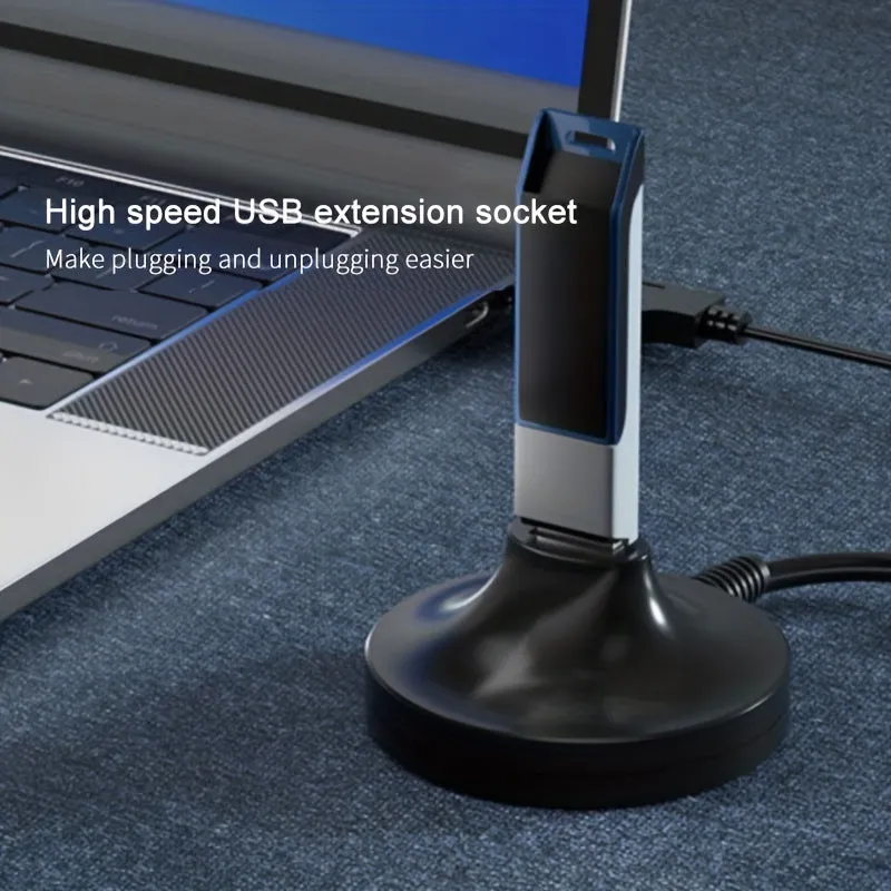 Extend Your USB Connections with Ease USB Extension Cable with Base