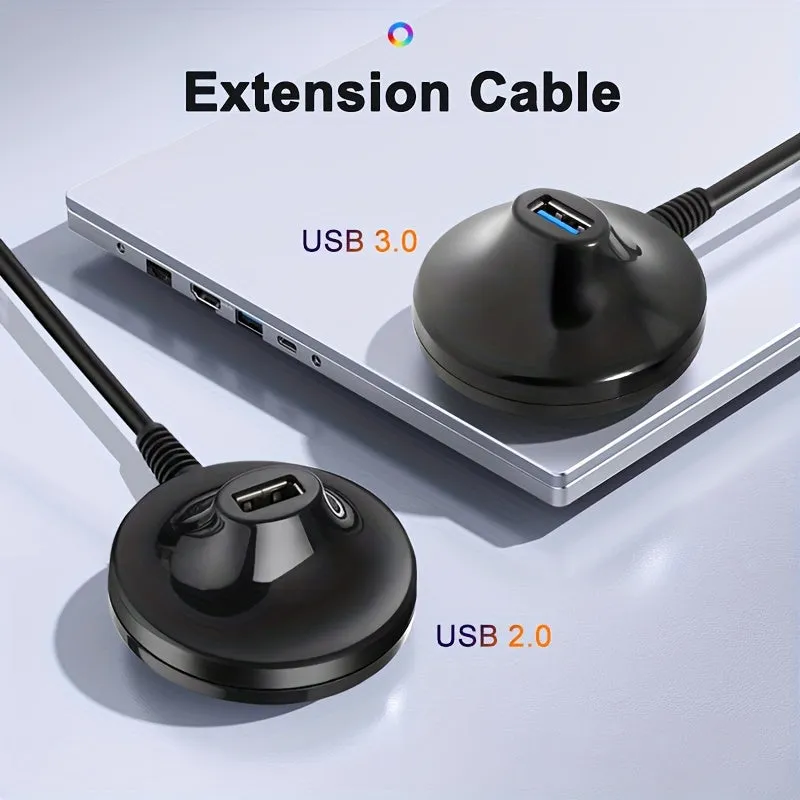 Extend Your USB Connections with Ease USB Extension Cable with Base