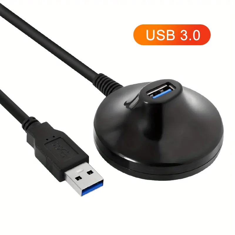 Extend Your USB Connections with Ease USB Extension Cable with Base