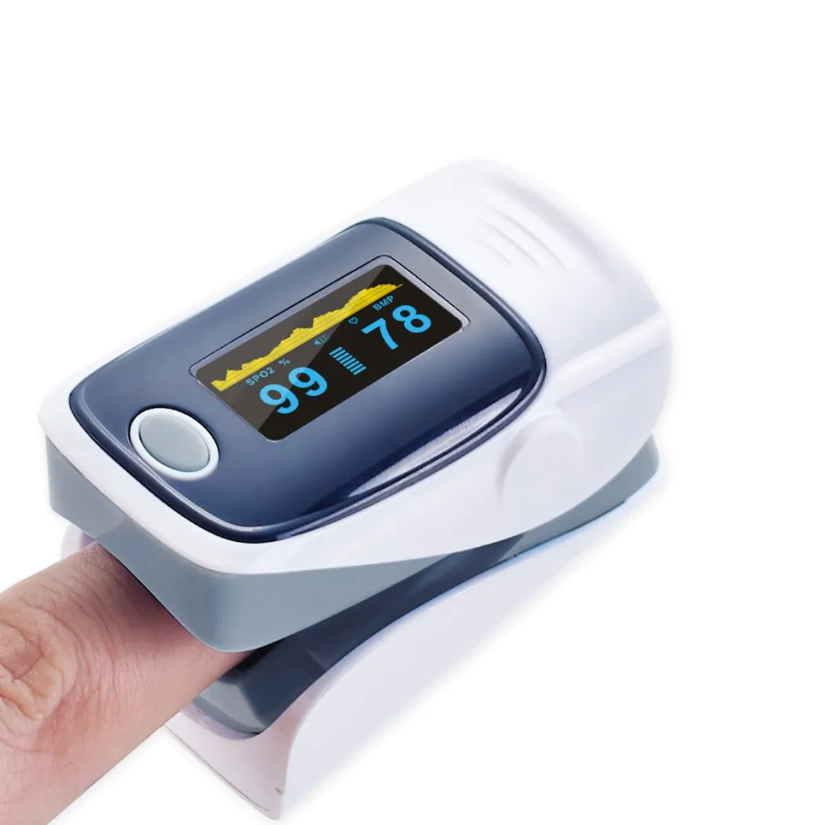 Fingertip Pulse Oximeter And Blood Oxygen Saturation Monitor With LED