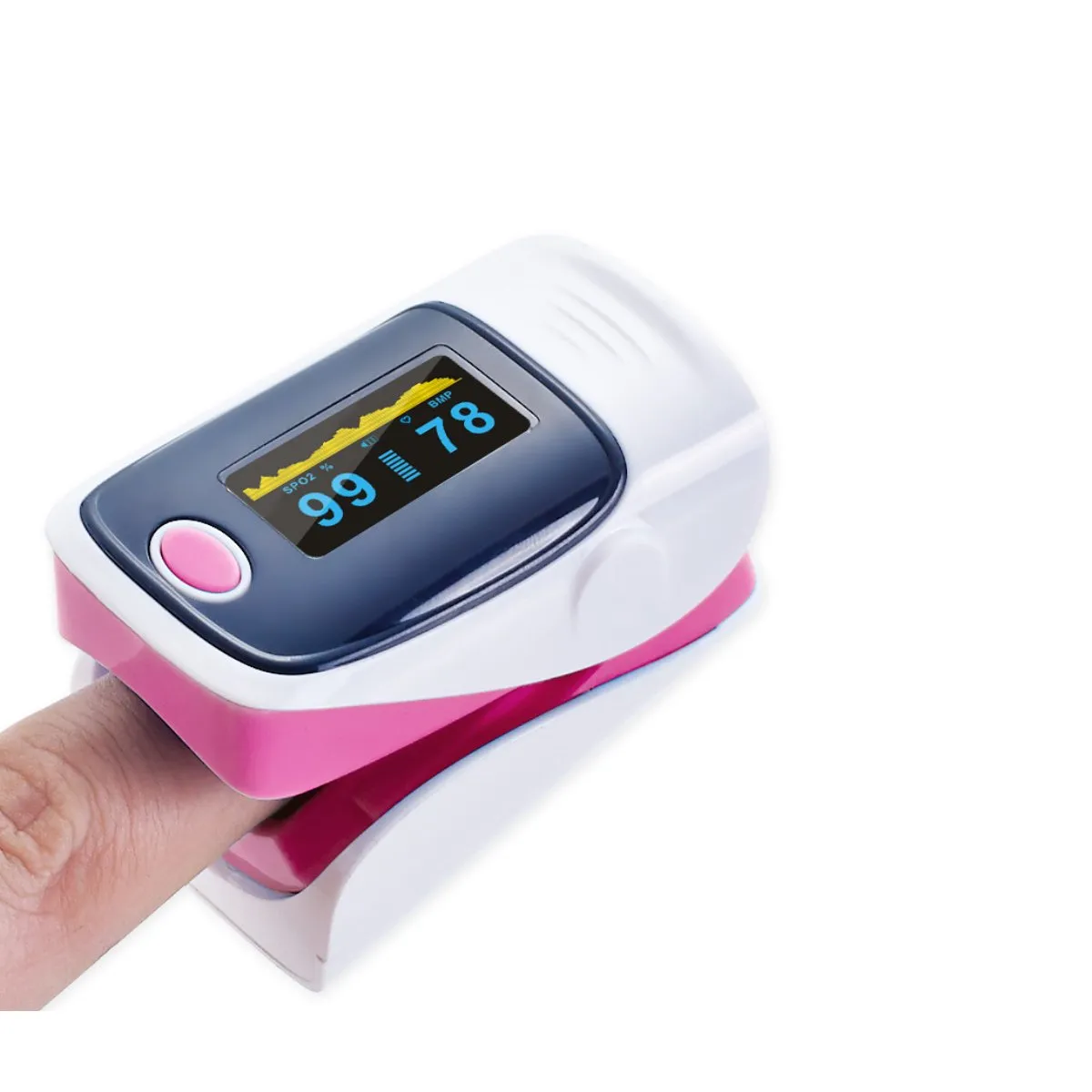 Fingertip Pulse Oximeter And Blood Oxygen Saturation Monitor With LED