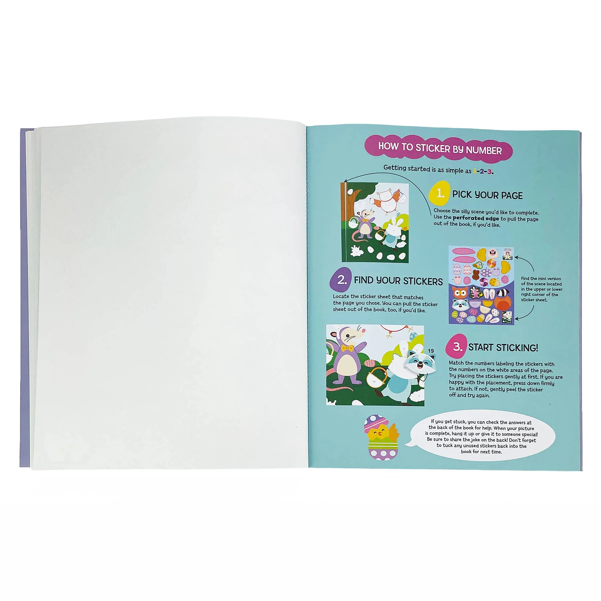 Funny Valentine: My First Sticker by Number Activity Book