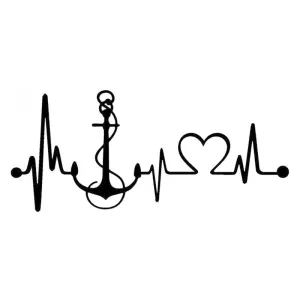 GADGETS WRAP Wall Decal Vinyl Sticker Wall Decoration - Boat Anchor Heartbeat Monitor