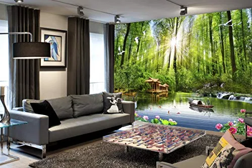 GADGETSWRAP Sunshine from Dense Forest, Self Adhesive, 2ft X 3ft, for Kids Room/ Living Room/ Bedroom/ Study Room