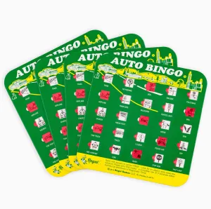 Green Travel Bingo, 4 Pack