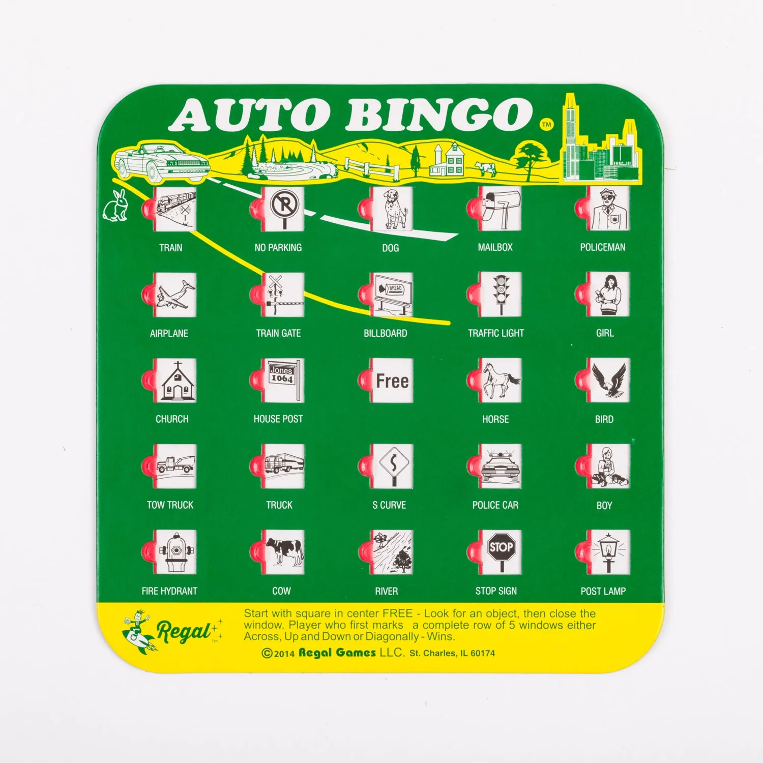 Green Travel Bingo, 4 Pack