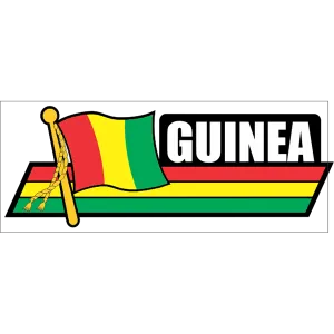 Guinea Flag Car Sidekick Decal