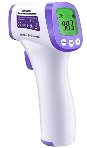 Heavy Duty LCD Display Non-Contact Infrared Forehead Thermometer for Medical Offices, Hospitals