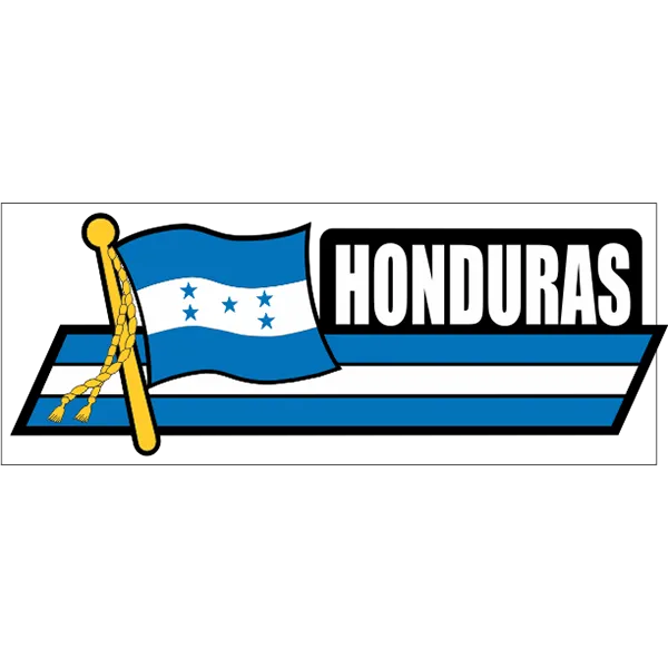 Honduras Flag Car Sidekick Decal