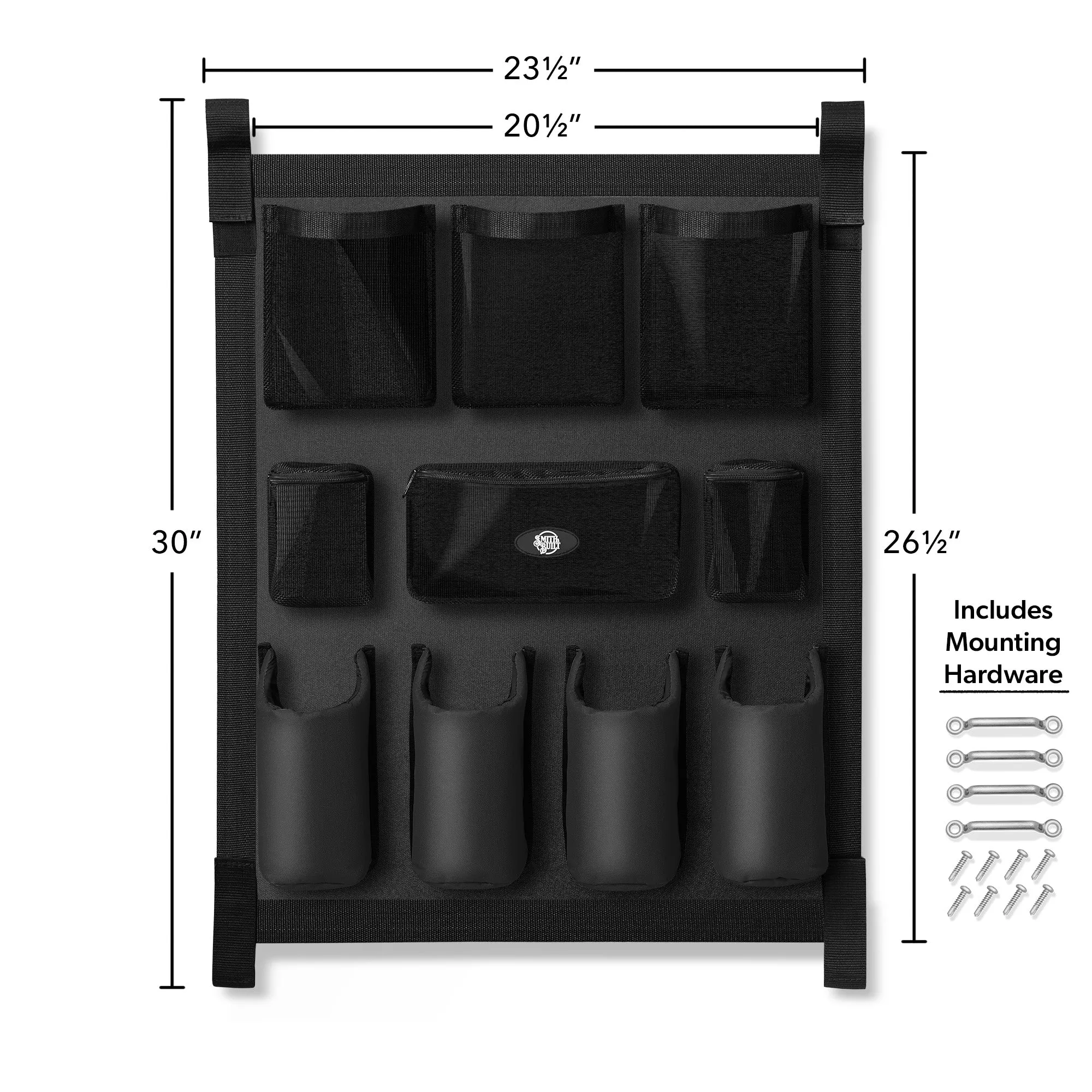 Horse Trailer Grooming Bag, Short Hanging Equine Door Caddy Organizer