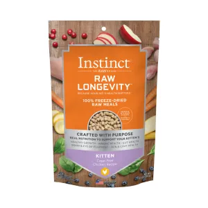 Instinct The Raw Brand Kitten Raw Longevity 100% Freeze-Dried Raw Meals Cage-Free Chicken Recipe 9.5oz