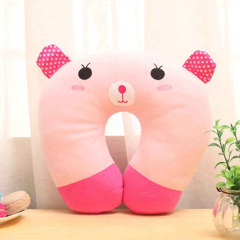 Kids Cartoon Plushy Travel Neck Pillow