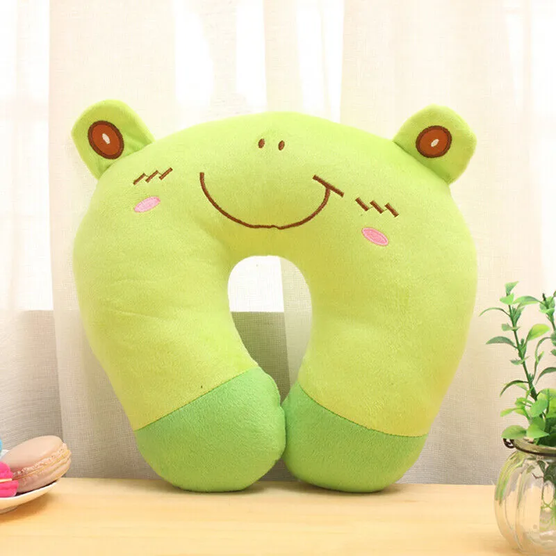 Kids Cartoon Plushy Travel Neck Pillow