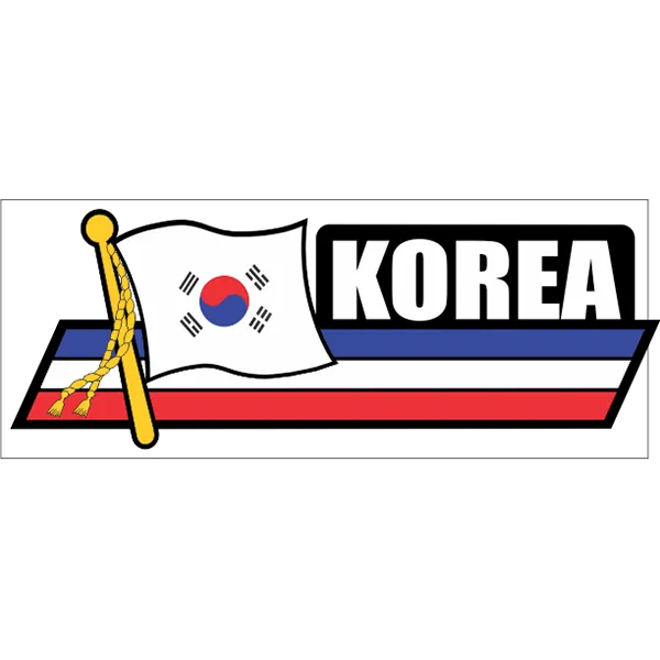 Korea Flag Car Sidekick Decal