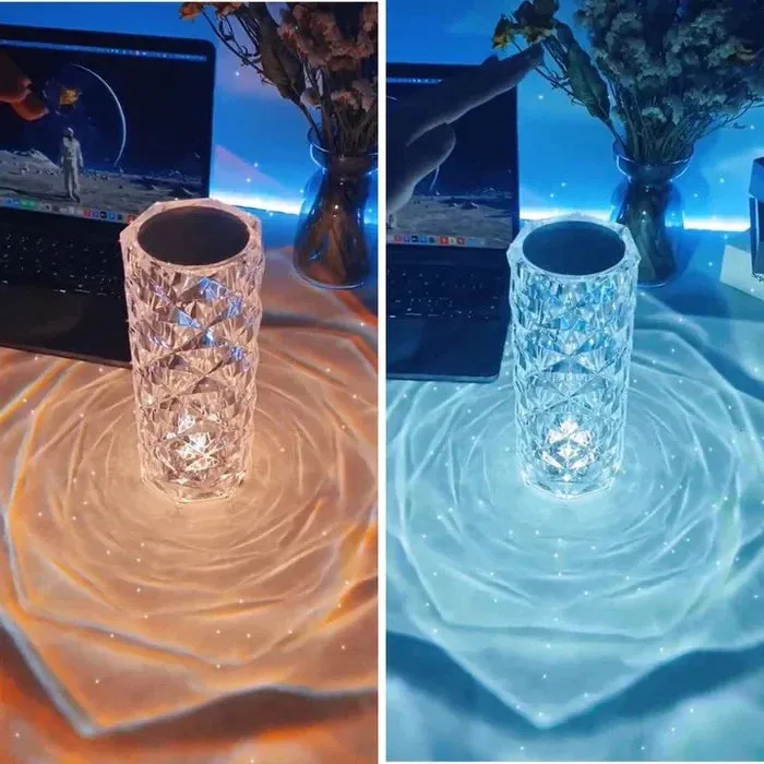 🔥Last Day Sale 40% OFF🔥Touching Control Rose Crystal Lamp