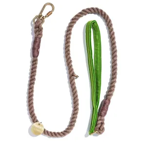 Lime Washable Velvet Animal Leash