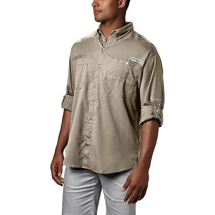 Long sleeve shirt Tamiami II men's Columbia, Fossil color