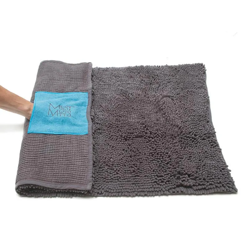 Microfiber Dog Drying Mat and Towel with Hand Pockets, Small, 31.5" x 21"