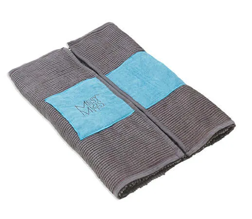 Microfiber Dog Drying Mat and Towel with Hand Pockets, Small, 31.5" x 21"