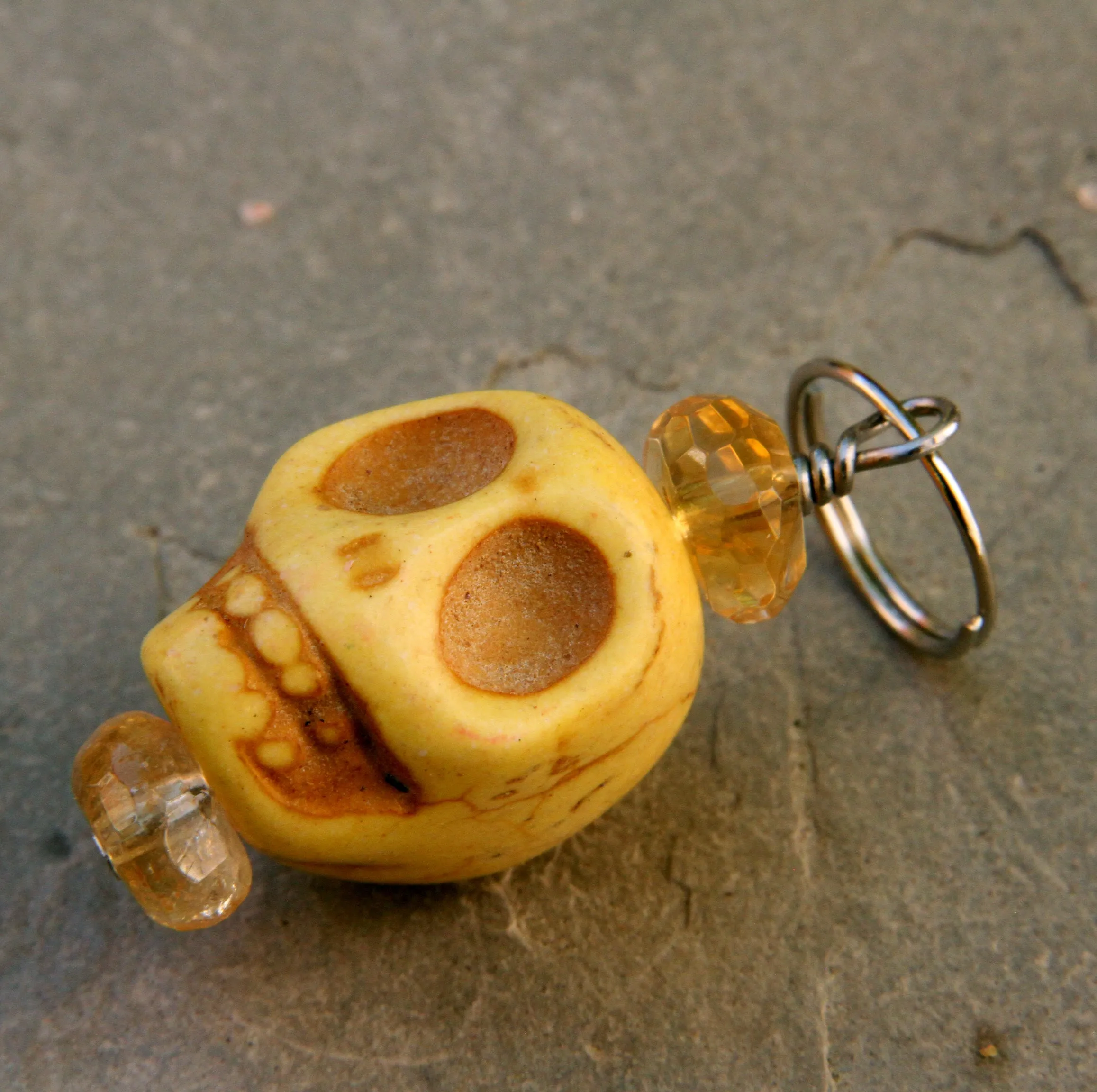 New Gemstone Skull Pet Charm in various colors