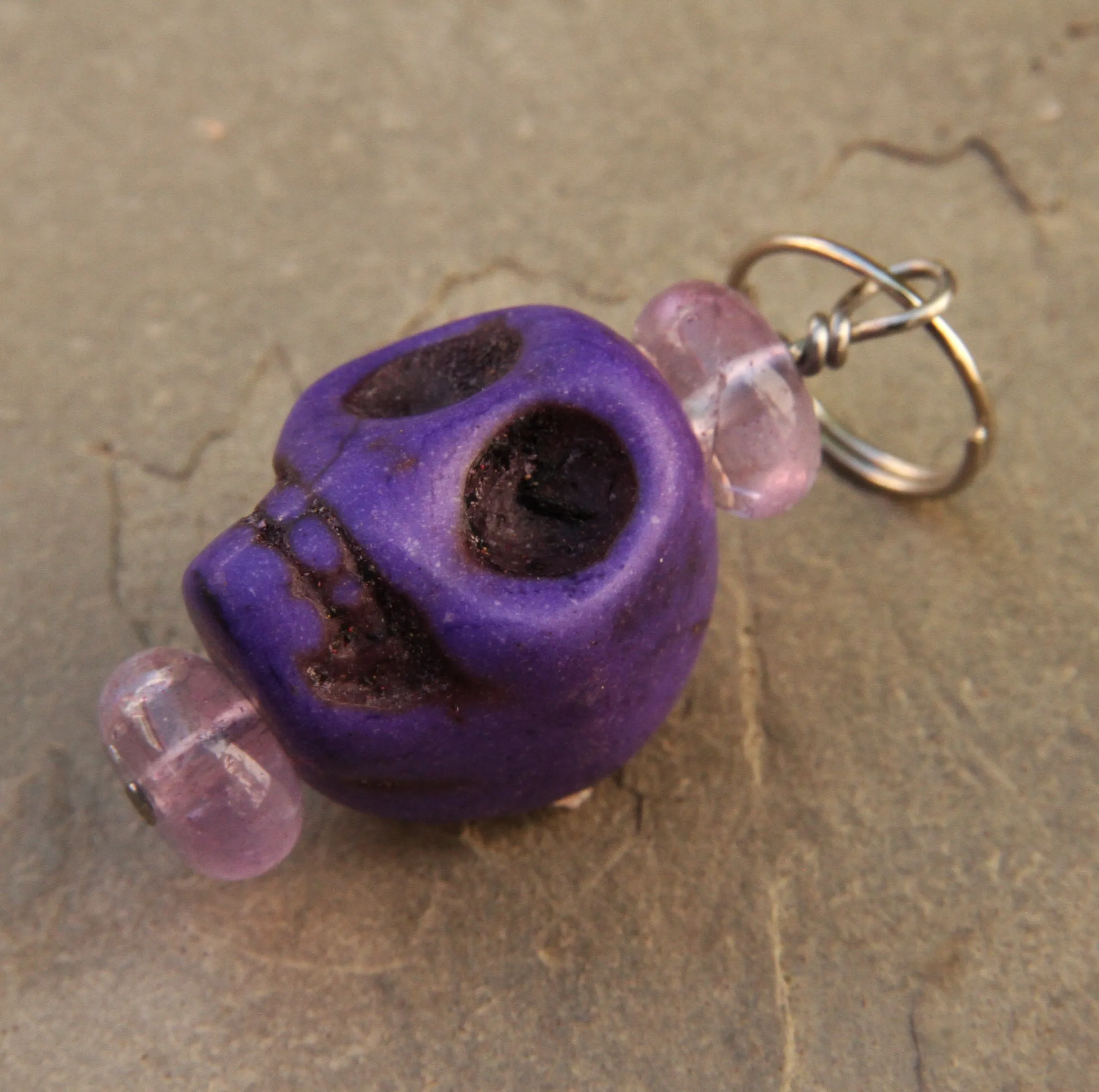 New Gemstone Skull Pet Charm in various colors