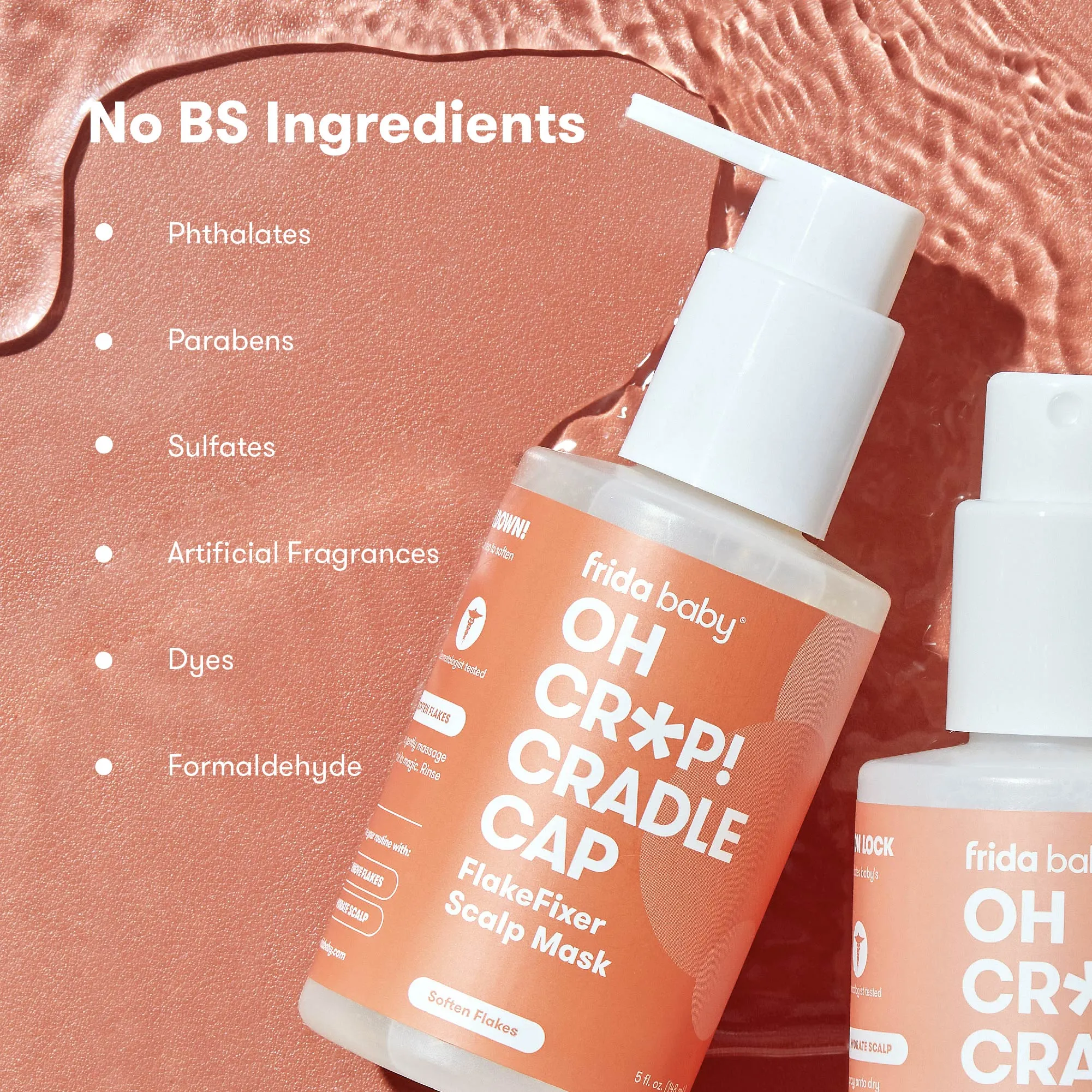 Oh Cr*p! Cradle Cap Flake Fixer Scalp Spray   Scalp Mask Duo