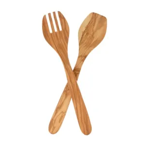 Olive Wood Salad Set