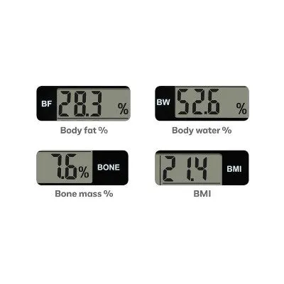 Open Box - Glass Body Fat Scale Clear - Weight Watchers