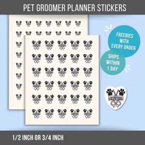 Pet Grooming Planner Sticker Dog Groomer Reminder Pet Label Calendar