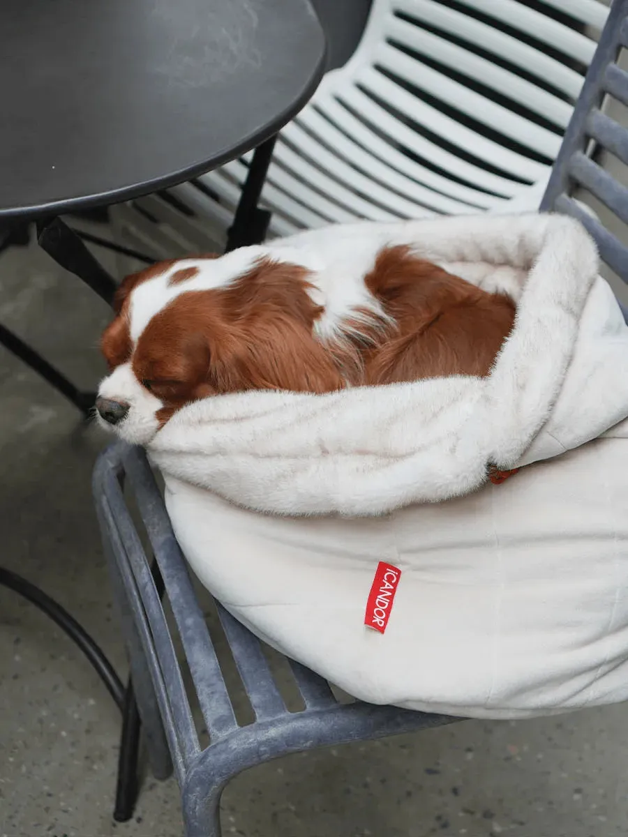 Snuggle Nest | Versatile Eco-fur Dog Sleeping Bag