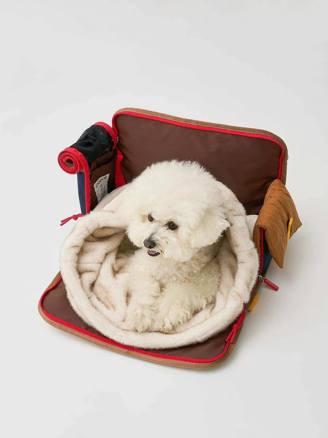 Snuggle Nest | Versatile Eco-fur Dog Sleeping Bag