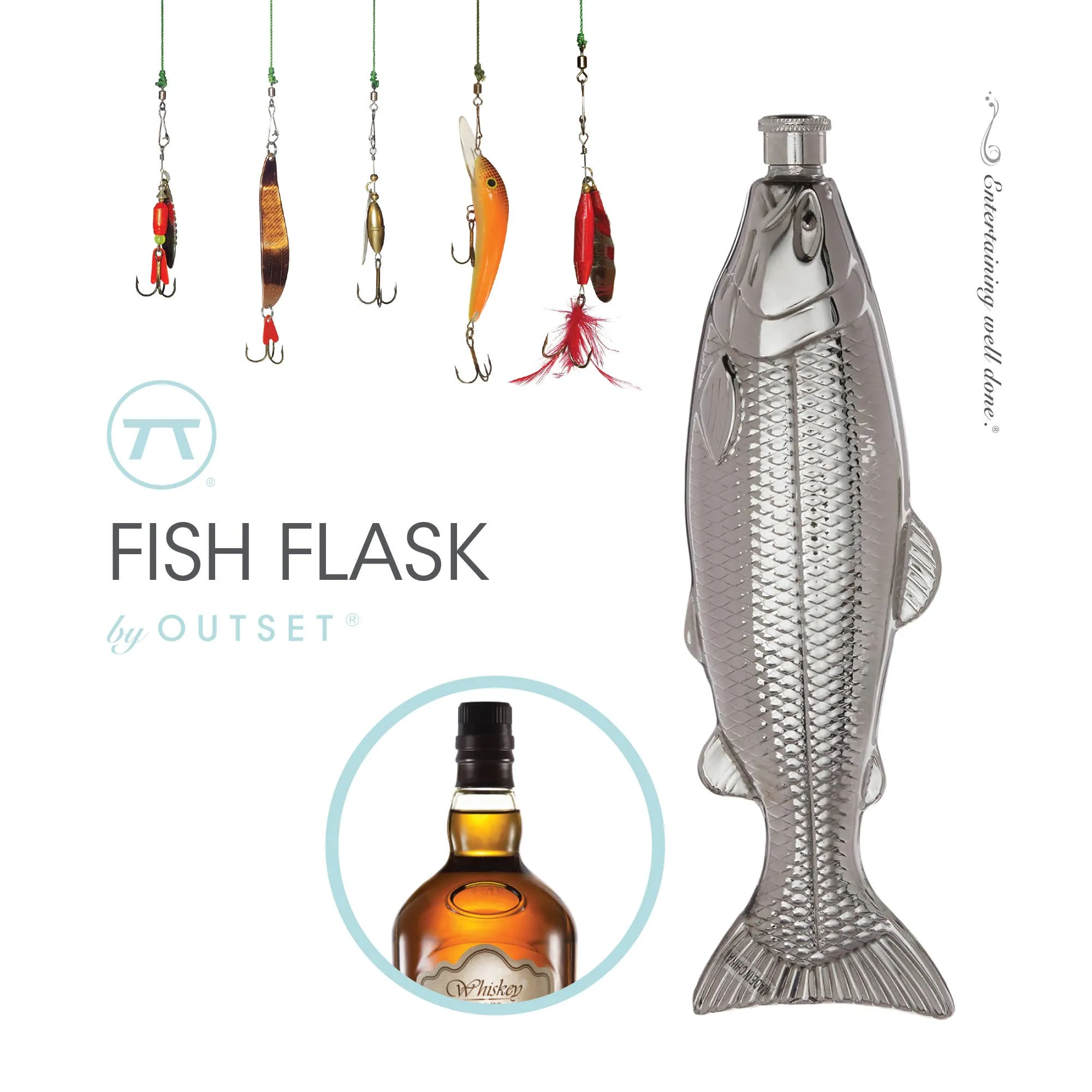 Stainless Steel Fish Travel Flask