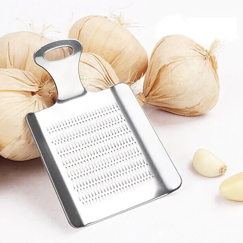 Stainless Steel Garlic Press Slicer Mini Convenient Ginger Garlic Crusher Chopper Grater Portable Outdoor Kitchen Tools Gadgets