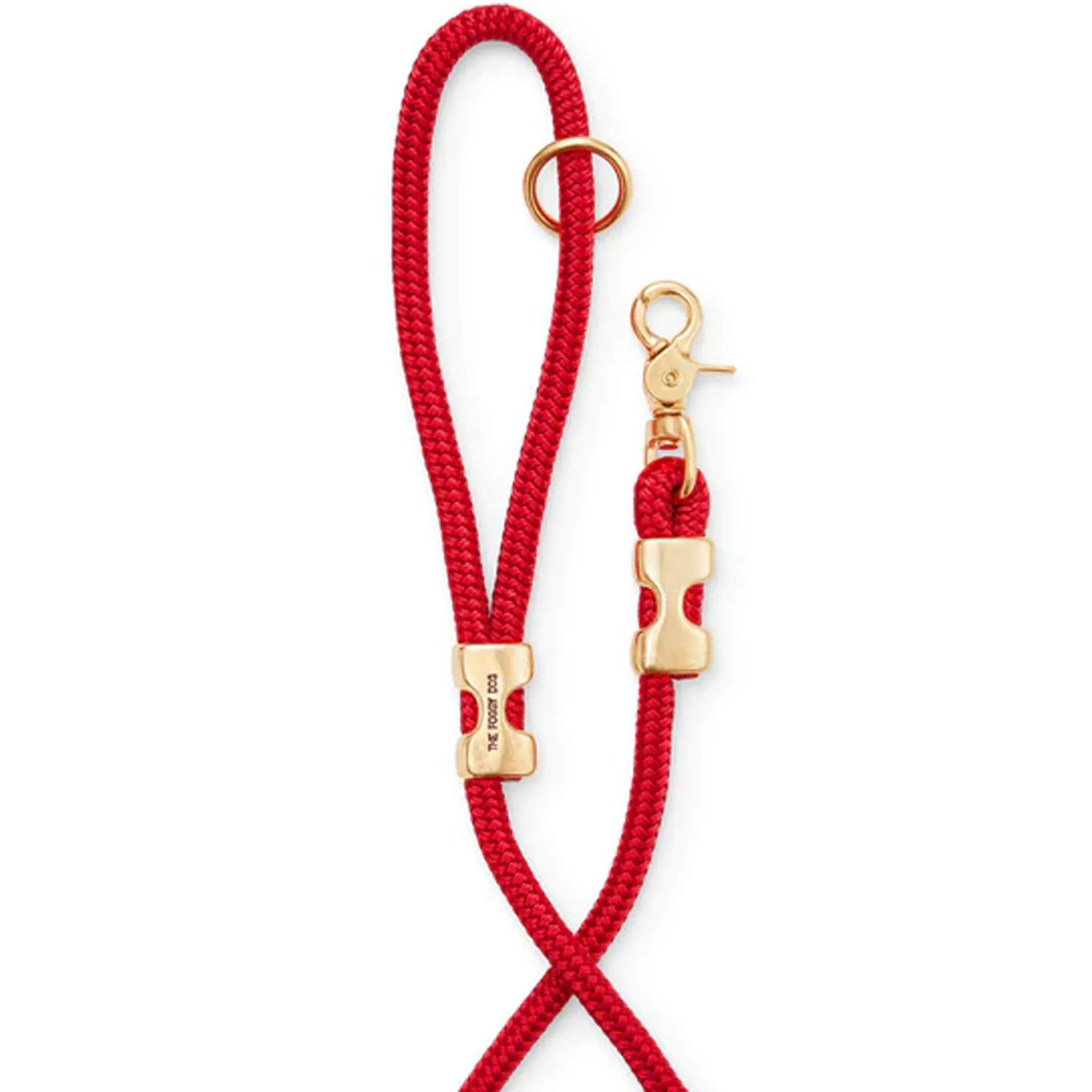 The Foggy Dog Rope Leash - Ruby