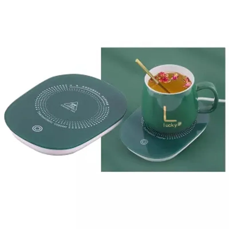 Toughened Gl Electric Heating Warmer Cup Pad Thermostatic for Coffee Tea